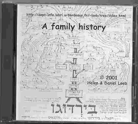 CD-Rom version of family tree