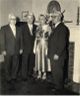 June 1955 Manfred SCHMIDT wedding to Sara. In photo: Jack OPPENHEIMER, Carl OPPENHEIMER, Betty SCHMIDT, Gustav OPPENHEIMER.